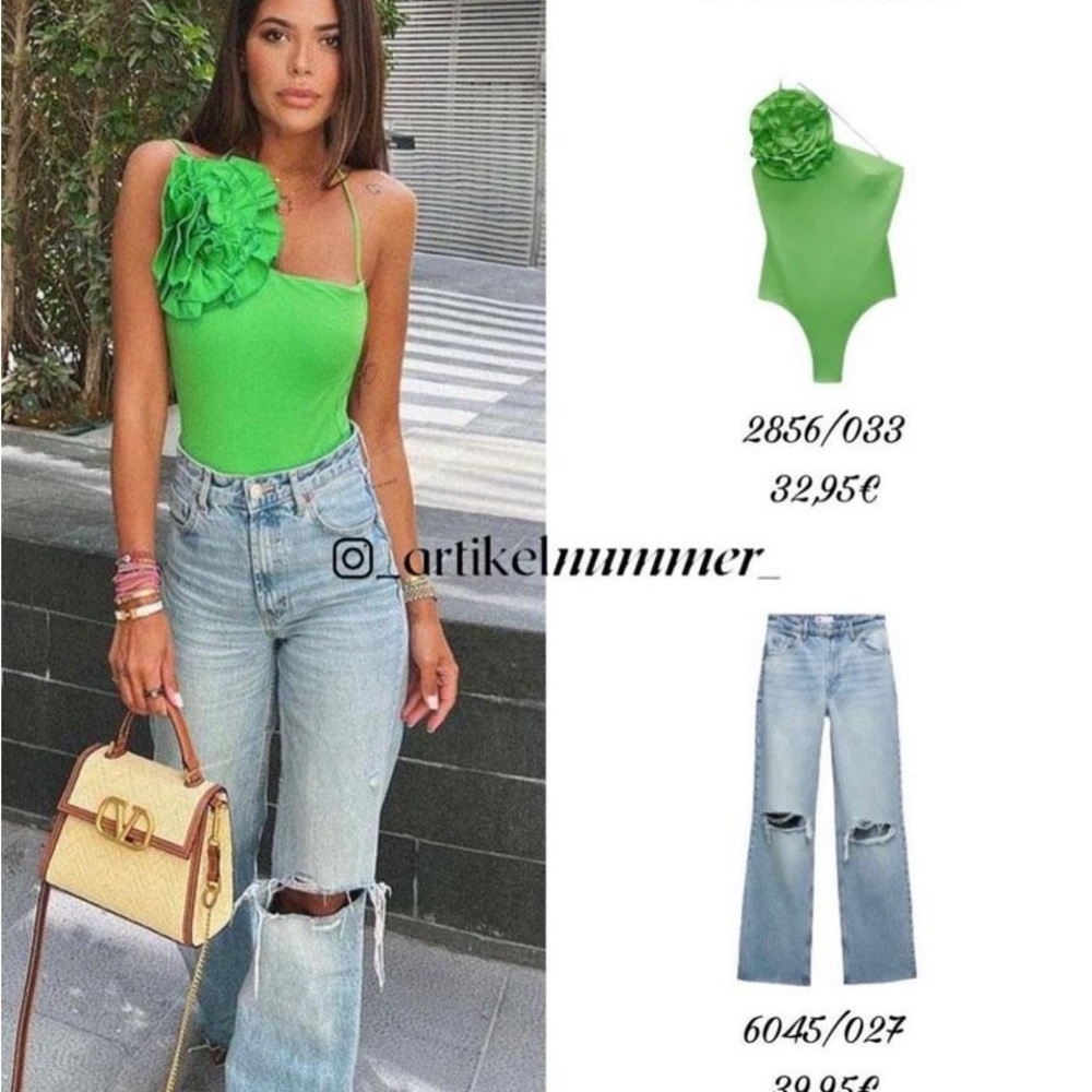 New Zara Swimsuit Green One piece M